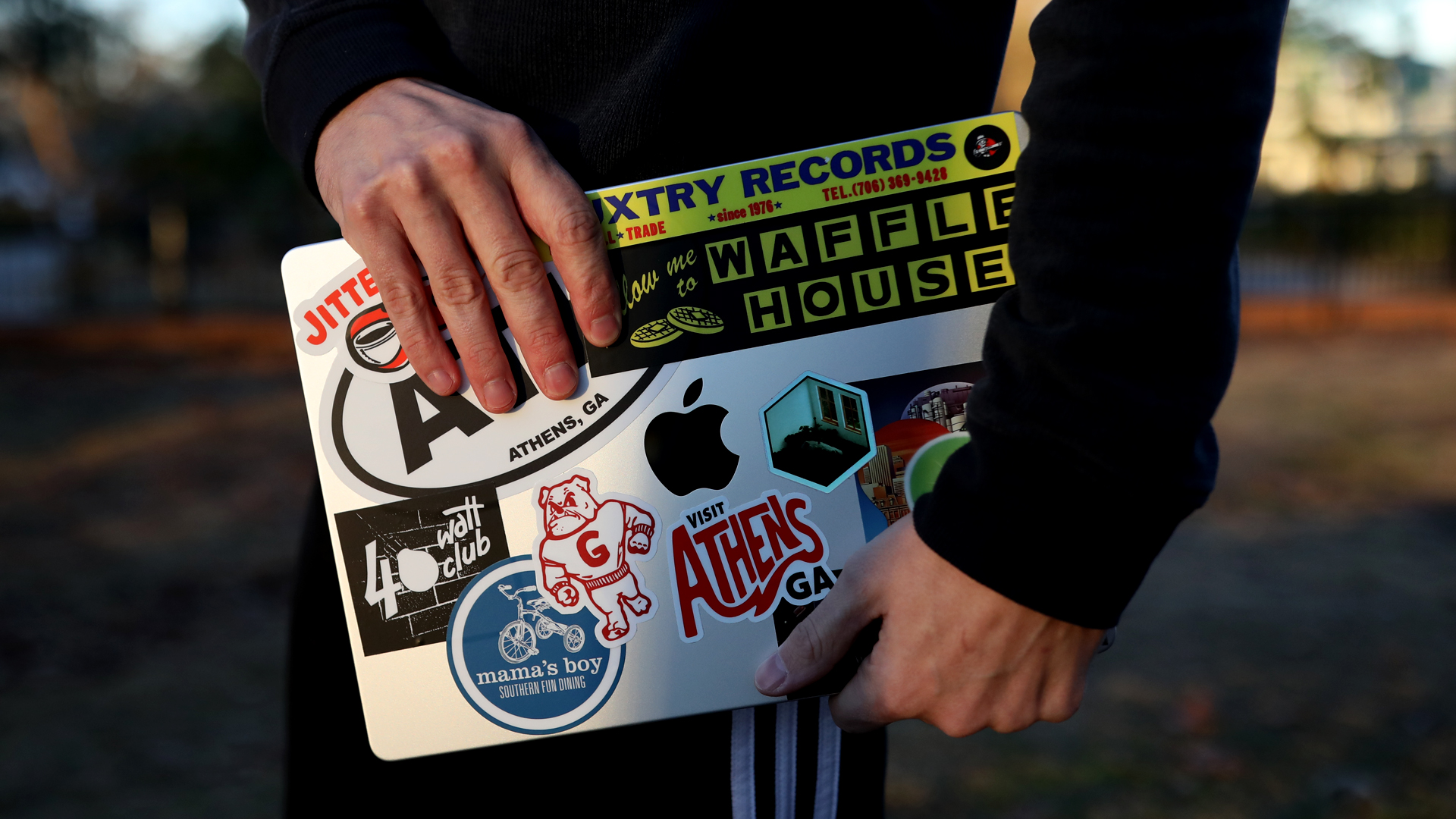 Laptop with Stickers
